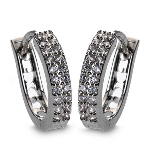 Diamante Hoop Earrings