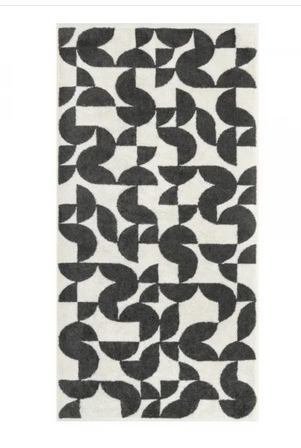 Cawo Studio Grafik Bath Towel - Anthracite