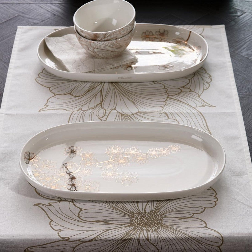 Les Fleurs Porcelain Serving Plate