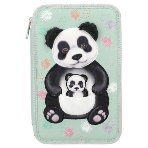 TopModel Triple Pencil Case - Panda