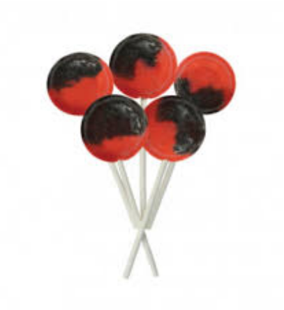 Strawberry Split Lollipops