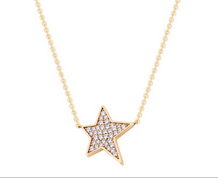 Star Pendant CZ Inset Gold