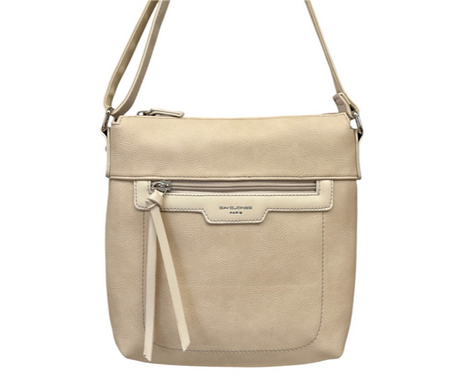 DJ Zip Top X-Body Bag - Pale Peach