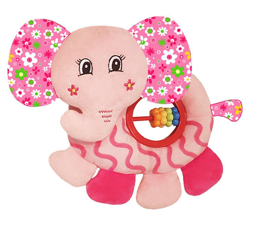Baby Elephant Belly Rattle Toy