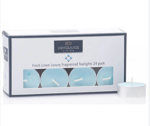 Fresh Linen Tealights 24 Pack