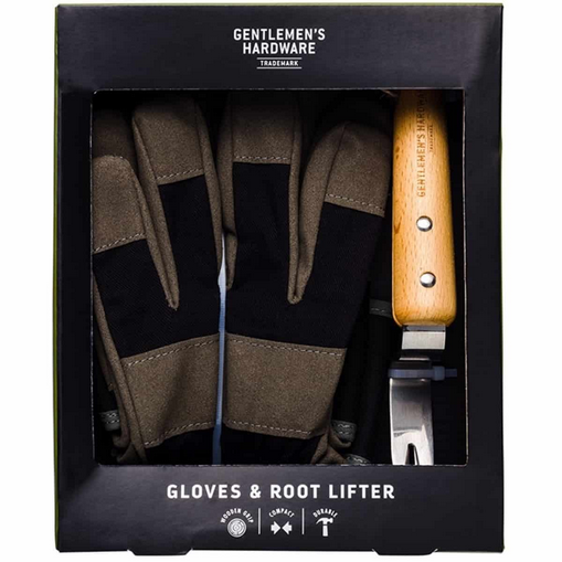 Leather Gloves & Root Lifter