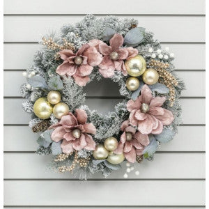Rose Magnolia Wreath