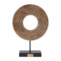 Wooden Wheel Statue