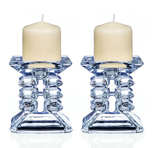 Ziggy Pillar Candleholder Pair