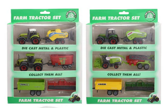 Farm Tractor Set Asstd