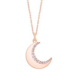 Half Moon Pendant Rose Gold