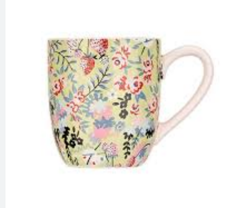 CK Ceramic Mug Green - Ditsy Floral