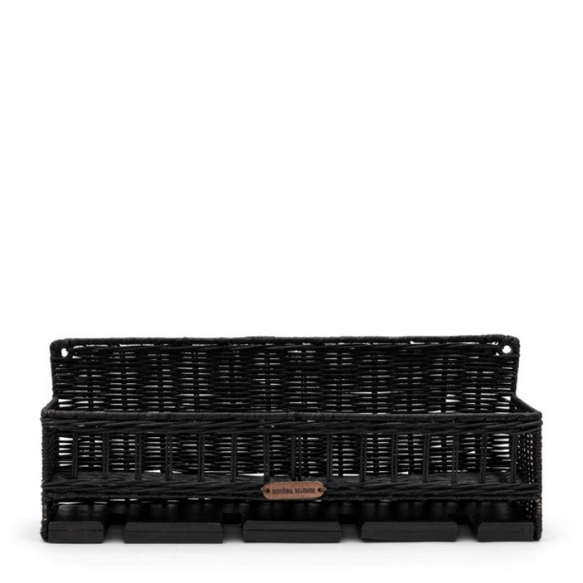 Rustic Rattan Rugged Luxe Hanging Wine Rack