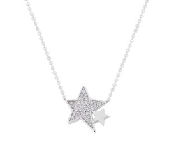 Double Star Pendant Silver