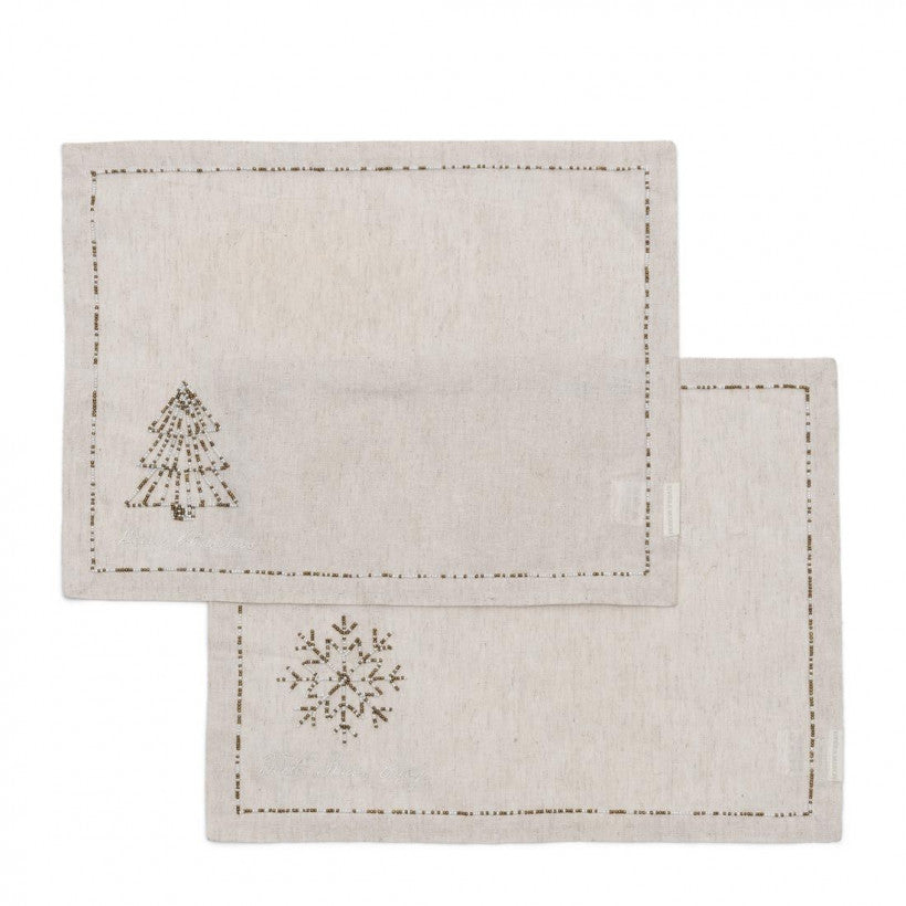 Sparkling Christmas Placemat 2 pieces