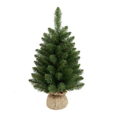 60cm Burlap Table Green Tree