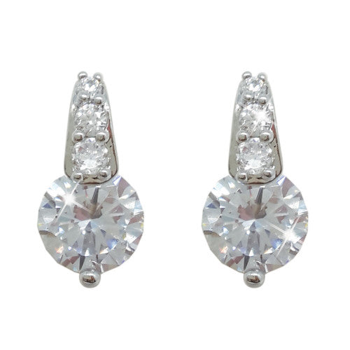 Silver Round Earrings
