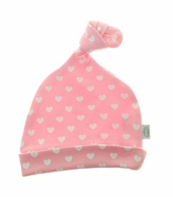 Pink & White Hearts Hat