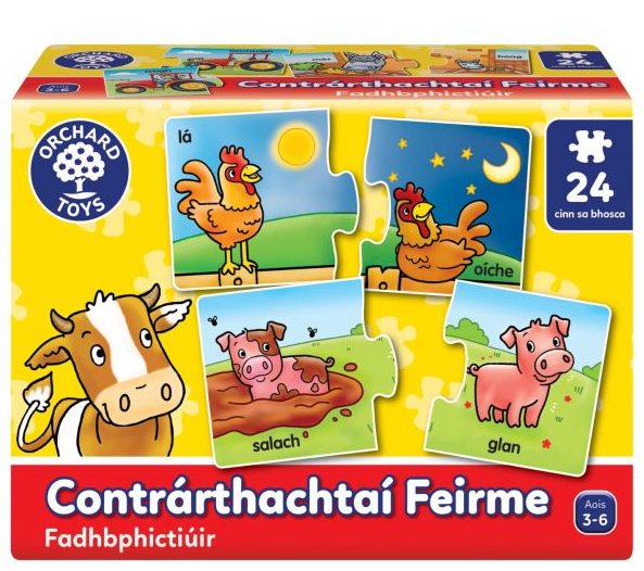 Farm Opposites Irish Language Version