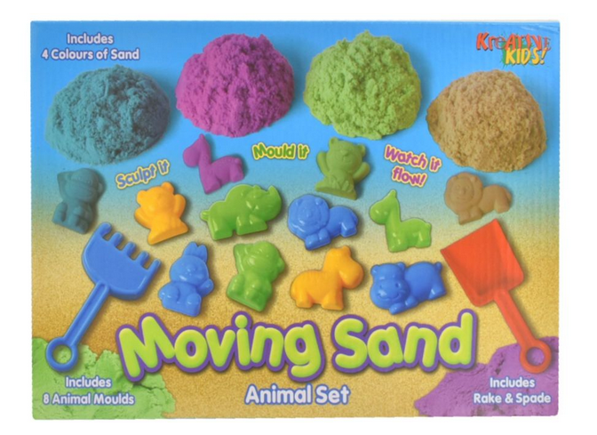 Moving Sand & Animal Playset