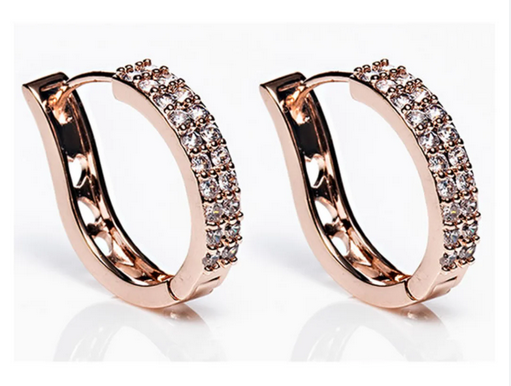 Rose Gold Large Hoop Earrings
