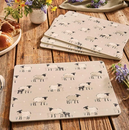 Highland Sheep - Placemats Set/4