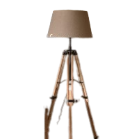 RM Wooden Tripod Floor Lamp