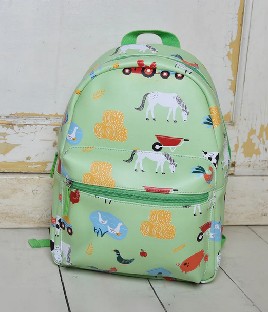 On The Farm Print Back Pack