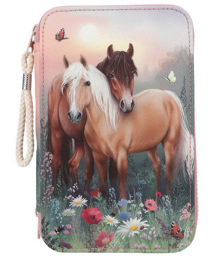 Miss Melody Triple Pencil Case - Flowers