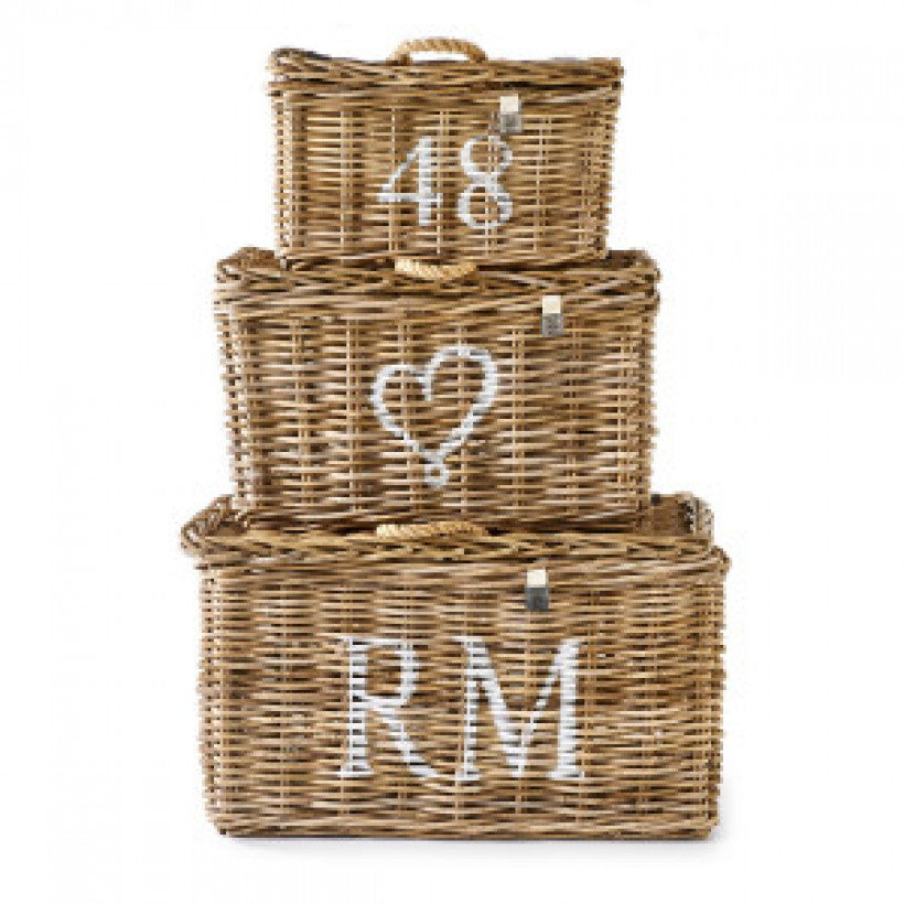 Rustic Rattan Classic RM Basket Set of 3 pieces