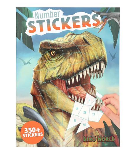Dino World Number Stickers