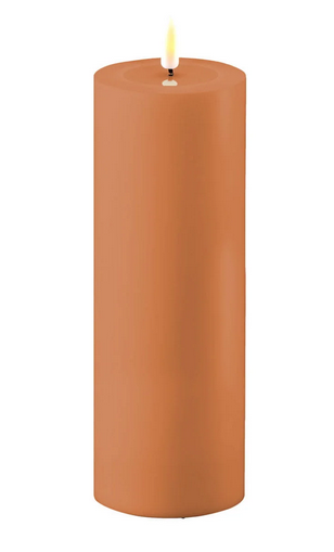 Caramel Outdoor LED Candle 7.5x20cm