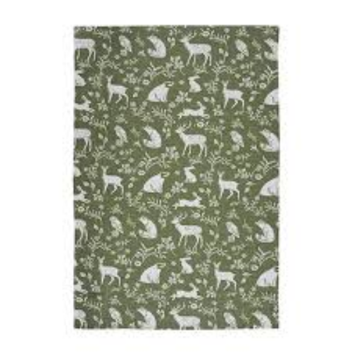 Forest Friends Sage Tea-Towel (2 Pack)