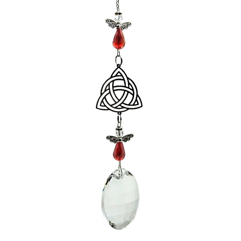 Crystal Pendalog Celtic Knot 50mm