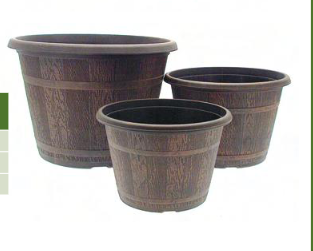 Cask Planter 40cm - Chestnut