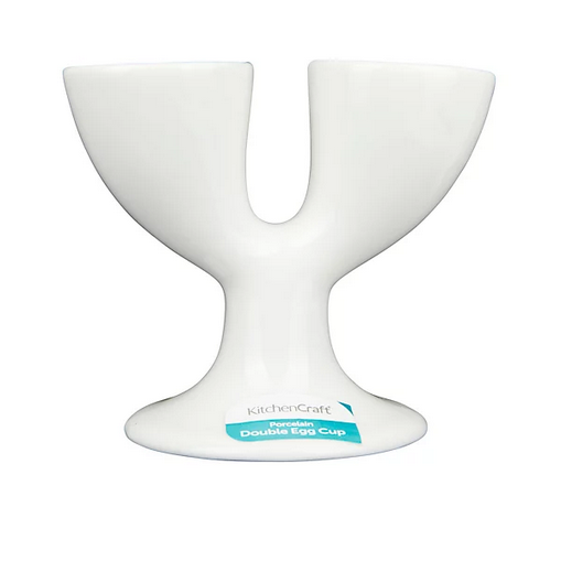 KC Double Egg Cup - White