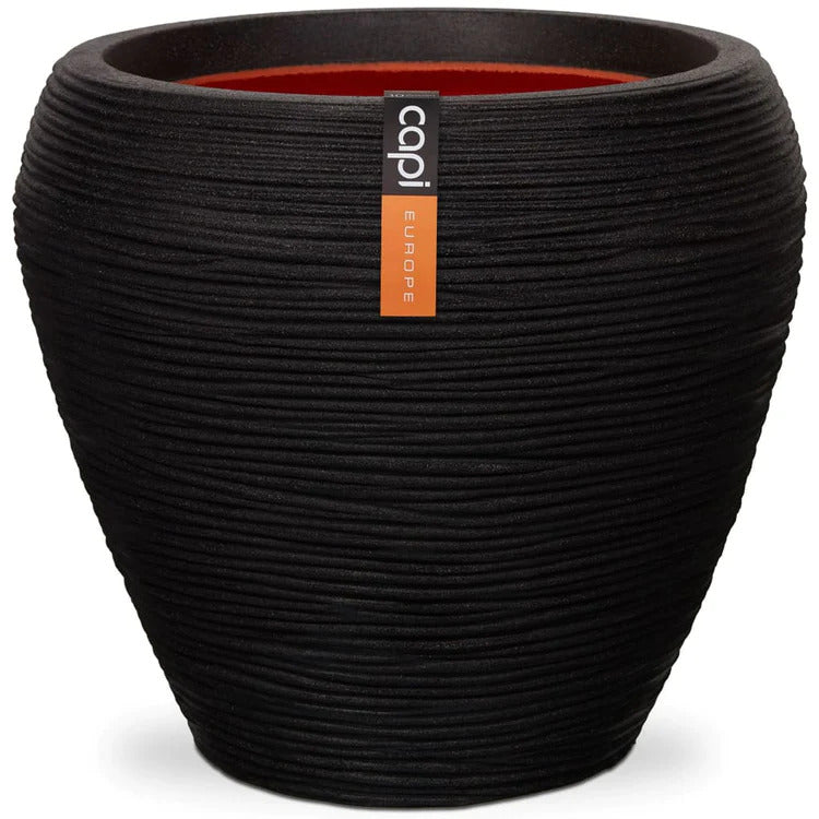 Vase Taper Round Black 42x38