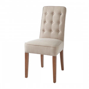 Cape Breton Dining Chair, linen, flax