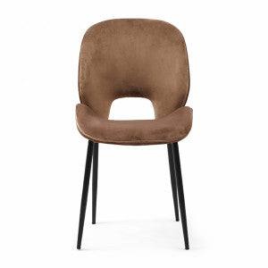 Mr. Beekman Dining Chair, velvet III, golden mink