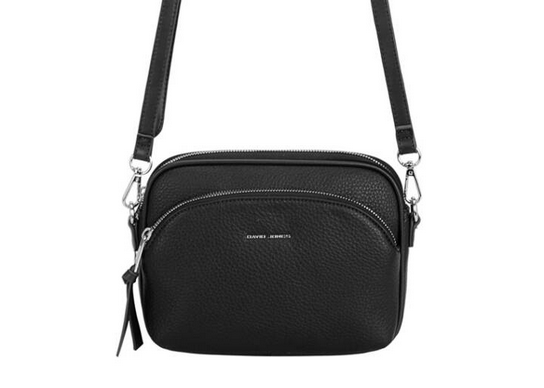DJ Zip Top Crossbody Bag - Black