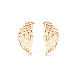 Angel Wings Stud Earrings - Gold