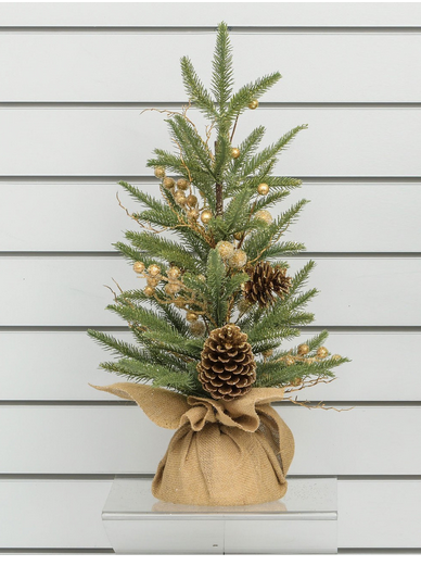 Cone Berry Tree - Gold 60cm