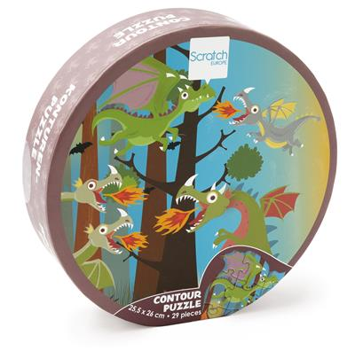Scratch Compact Puzzle 29pcs - Dragon