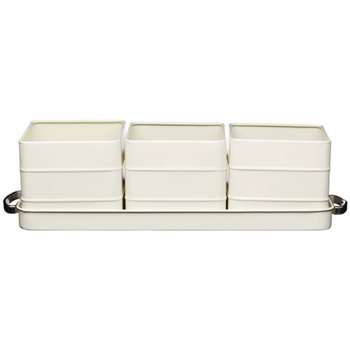 LN Herb Pots - Cream