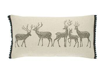 Forest Stag Cushion 30x60cm