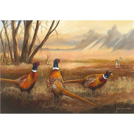 Woodland Pheasants (33x28cm)
