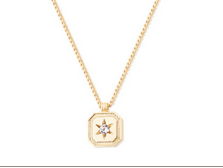 Compass Star Pendant Gold