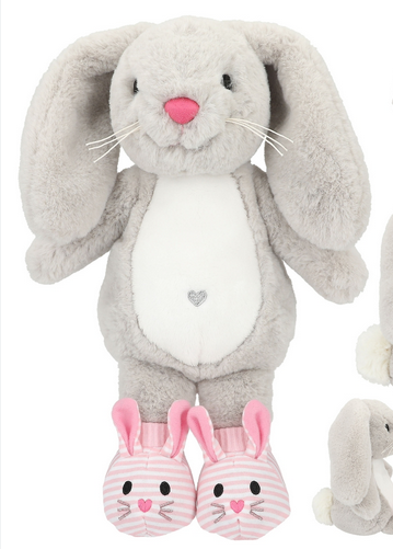 Princess Mimi Plush Bunny Nelly - Grey w/Shoes