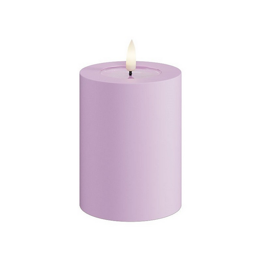 Lavender Outdoor LED Candle 7.5x10cm