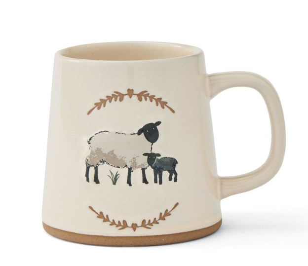 Highland Sheep - Conical Mug Cream